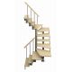 Межэтажная модульная лестница Спринт (с поворотом 180 градусов) высота шага 225 мм