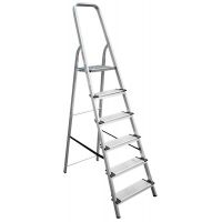 Стремянка Новая Высота 6 ступеней NV1117 с широкими ступенями