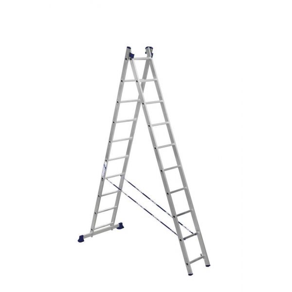  Двухсекционная лестница Алюмет 2х10 алюминиевая
