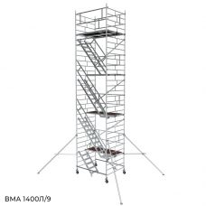 Вышка модульная алюминиевая Megal ВМА 1400 Л/9