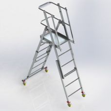 Лестница-платформа Megal ТЛП-2,1-3,7 телескопическая