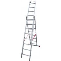 Лестница трёхсекционная индустриальная Новая Высота NV 5230 артикул 5230308