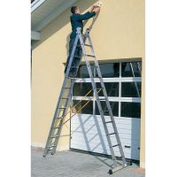 Комбинированные двухсекционные лестницы zarges 42566