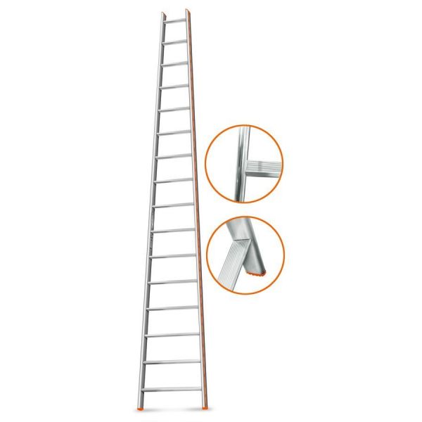  Односекционная лестница Эйфель Комфорт-Профи Пирамида 20 ступеней