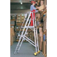 Передвижные складные лестницы с площадкой Zarges 41209