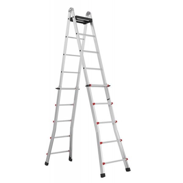  Телескопическая алюминиевая лестница Svelt SCALISSIMA 10+10 R