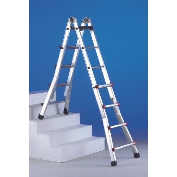  Телескопическая алюминиевая лестница Svelt SCALISSIMA 10+10 R