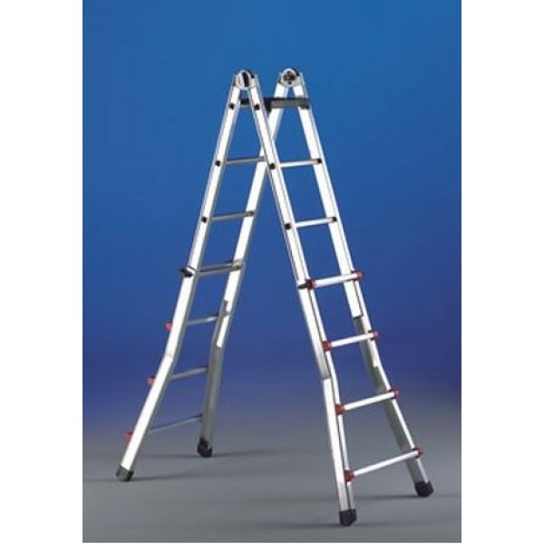  Телескопическая алюминиевая лестница Svelt SCALISSIMA 10+10 R