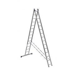Двухсекционная лестница Алюмет 2х15 серия HS2