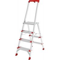 Стремянка Новая Высота NV 3138 с лотком-органайзером и большой верхней площадкой 4 ступени 