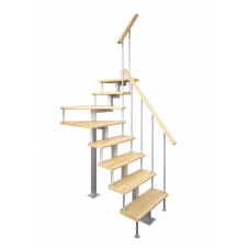 Модульная лестница Эксклюзив-Квадро (с поворотом 180 градусов)