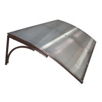 Козырёк из поликарбоната металлический S4025 118х78х30 см