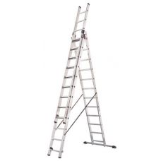 Профессиональная алюминиевая лестница-стремянка Hailo 3х12