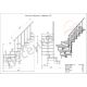 Межэтажная модульная лестница Фаворит (с поворотом 90 градусов) высота шага 225 мм