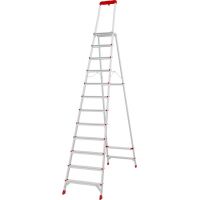 Стремянка Новая Высота NV 3135 с лотком-органайзером и большой верхней площадкой 12 ступеней