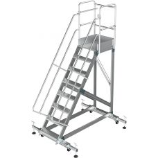 Односторонняя лестница-платформа с поддомкрачиваемыми ножками Sarayli 5 ступеней